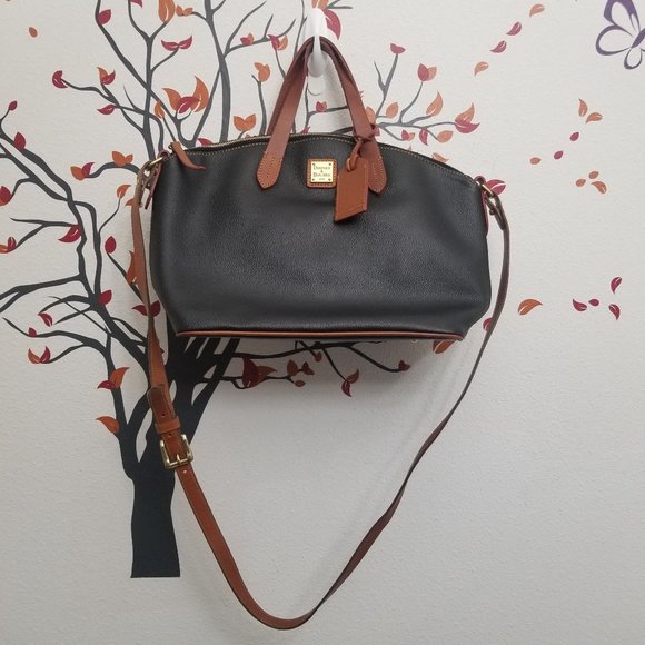 Dooney & Bourke Handbags - DOONEY & BOURKE Pebbled Leather Crossbody Satchel